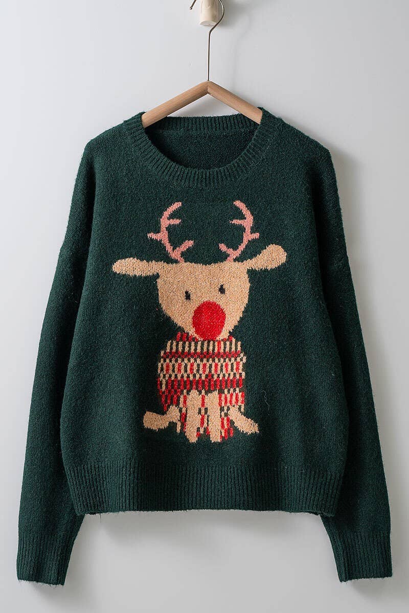 Red Nosed Rudolph Sweater
