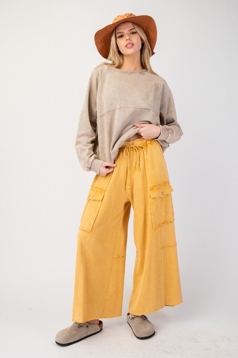 Dr. Feel Good Cargo Pants | Mustard