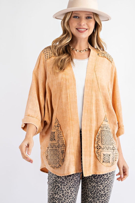 Coral Reef Patchwork Cardigan