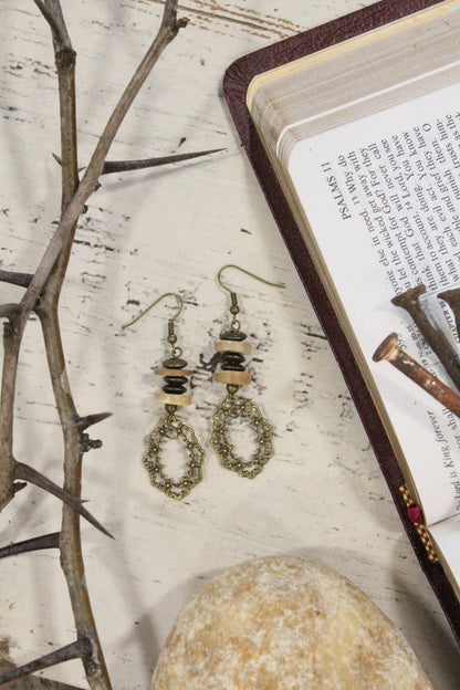 The Promised Land Cross Earrings