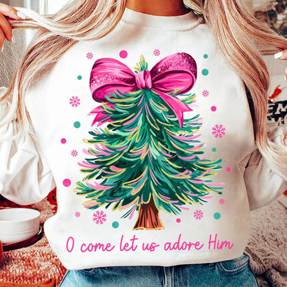 O Come Let us Adore Him Sweatshirt