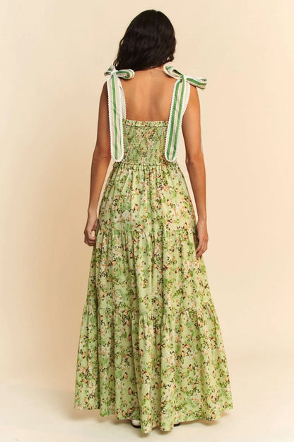 Celeste Bloom Maxi Dress | Sage