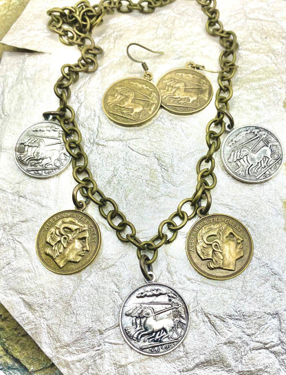 Vintage-Inspired Coin  Charm Jewelry