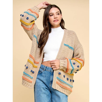 Maisie Pom Pom Cardigan