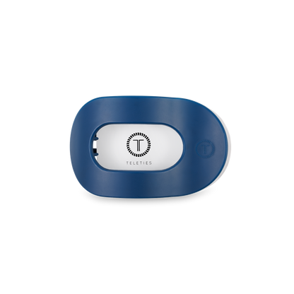 Midnight Rain Small Flat Round Hair Clip