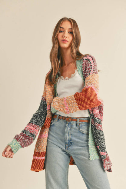 Sunset Ridge Striped Cardigan