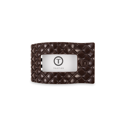 Flat Rectangle Hair Clip | Small | Truly Taupe Quilted