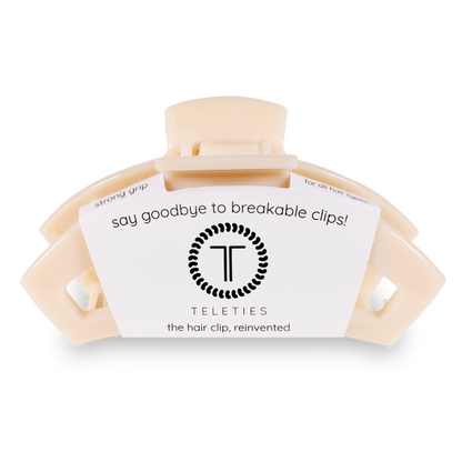 Open Hair Clip | Large | Almond Beige