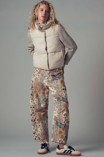 Paisley Wide Leg Jeans