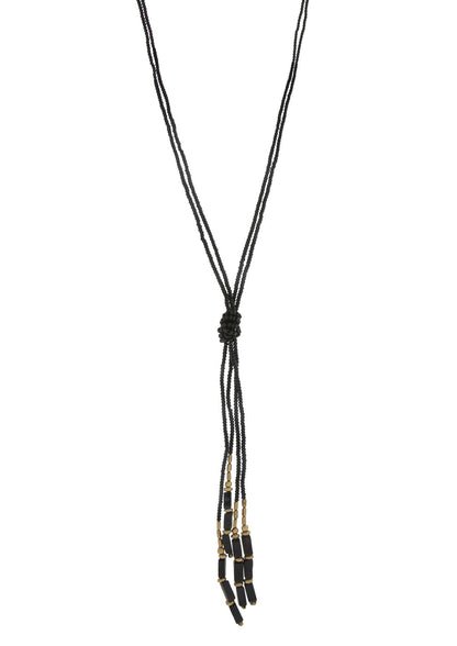 Hema Knot Necklace- Black