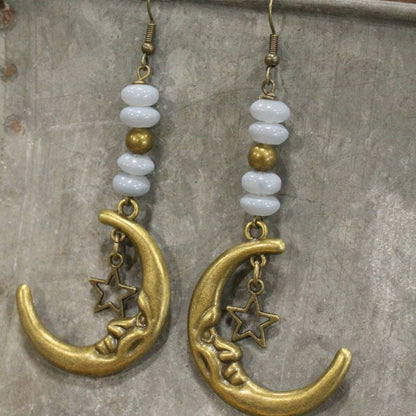 A Moonlit Night Bronze Earrings