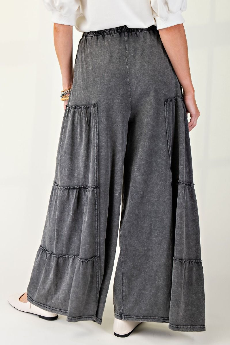 Sable Tiered Pants | Black