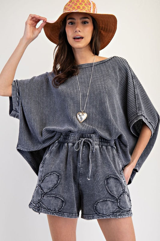 Bloom Knit Shorts | Ash