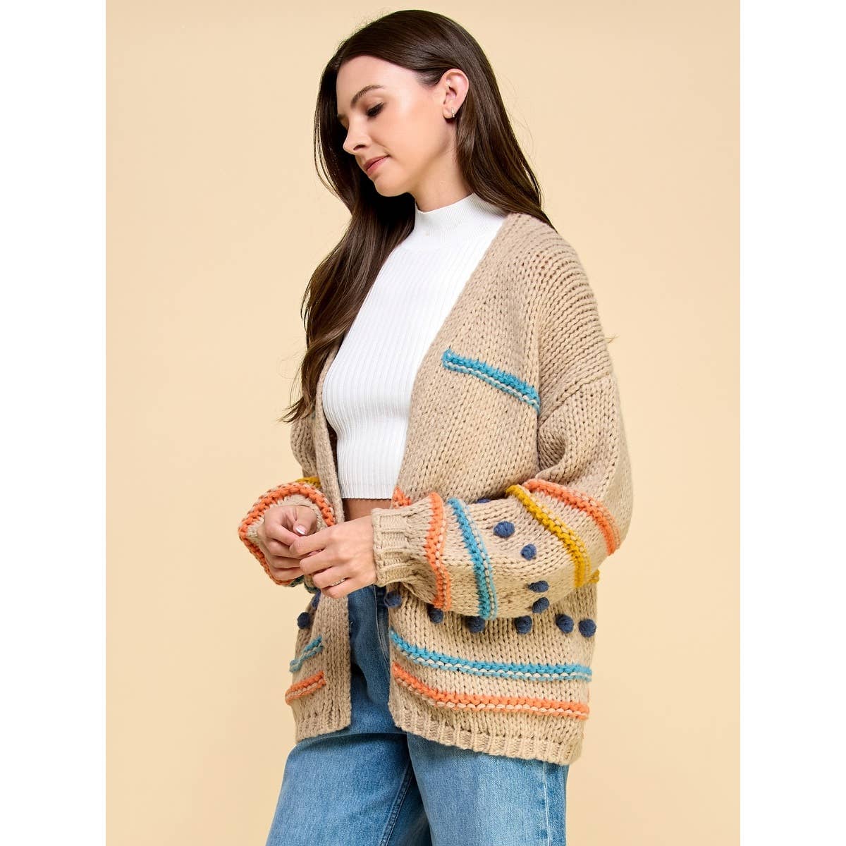 Maisie Pom Pom Cardigan