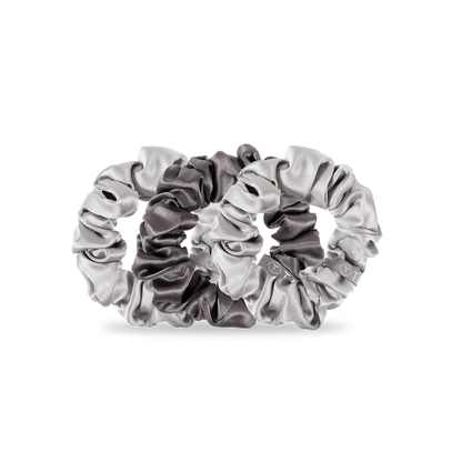 Silver Flames - Small Scrunchie, 3-Pack