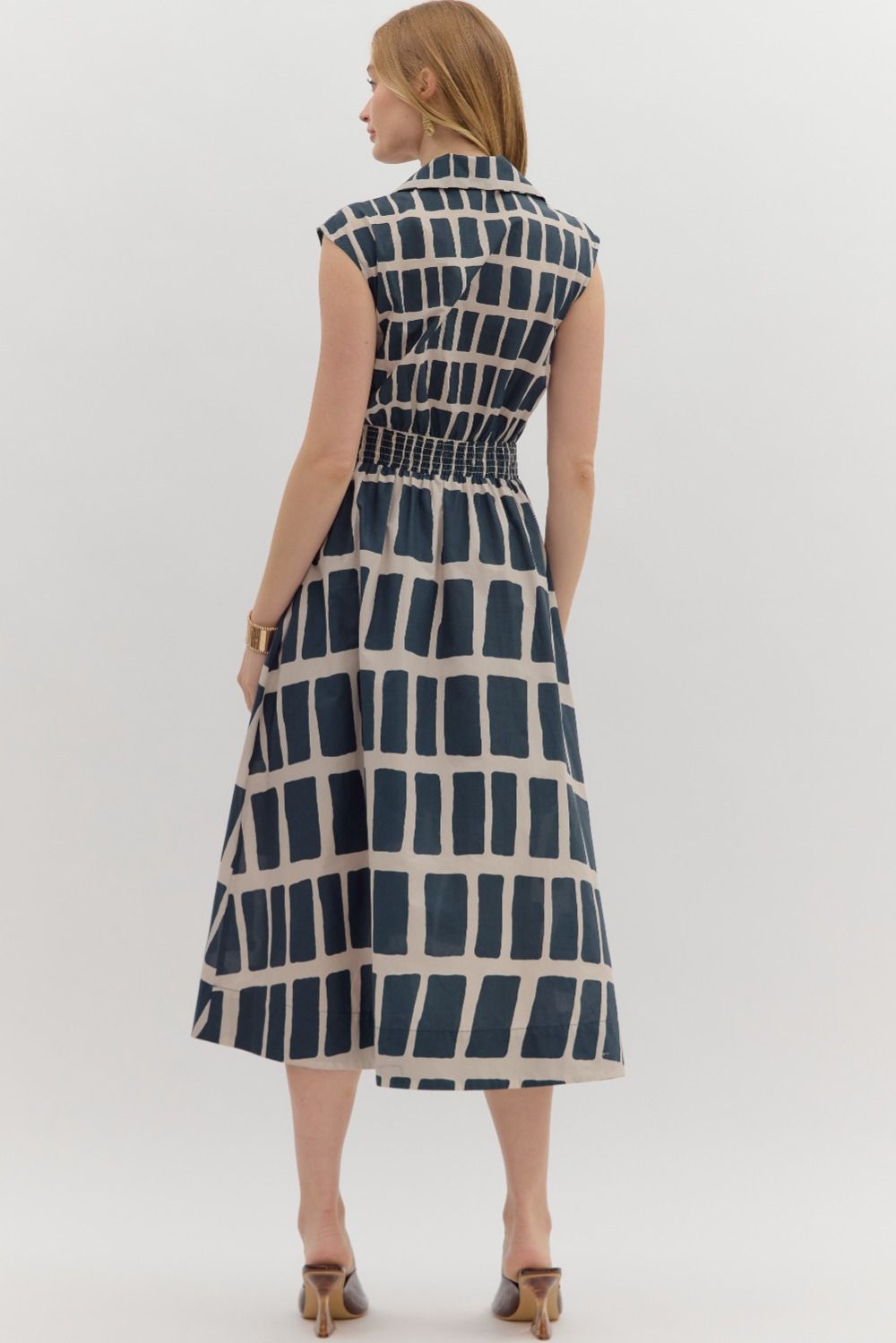Navy Blueprint Dress
