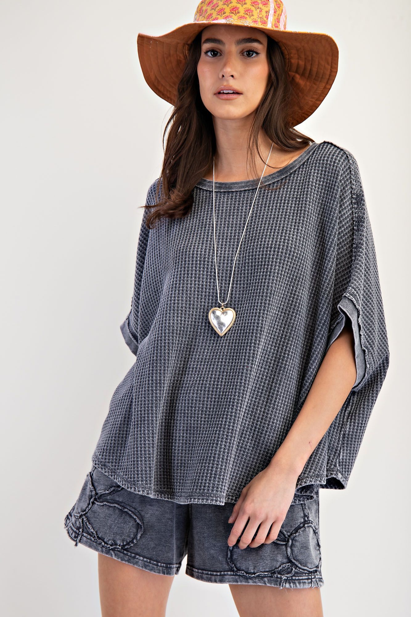 Drew Slouchy Knit Top | Ash