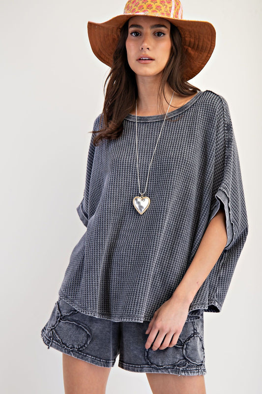 Drew Slouchy Knit Top | Ash