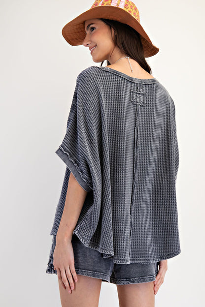 Drew Slouchy Knit Top | Ash