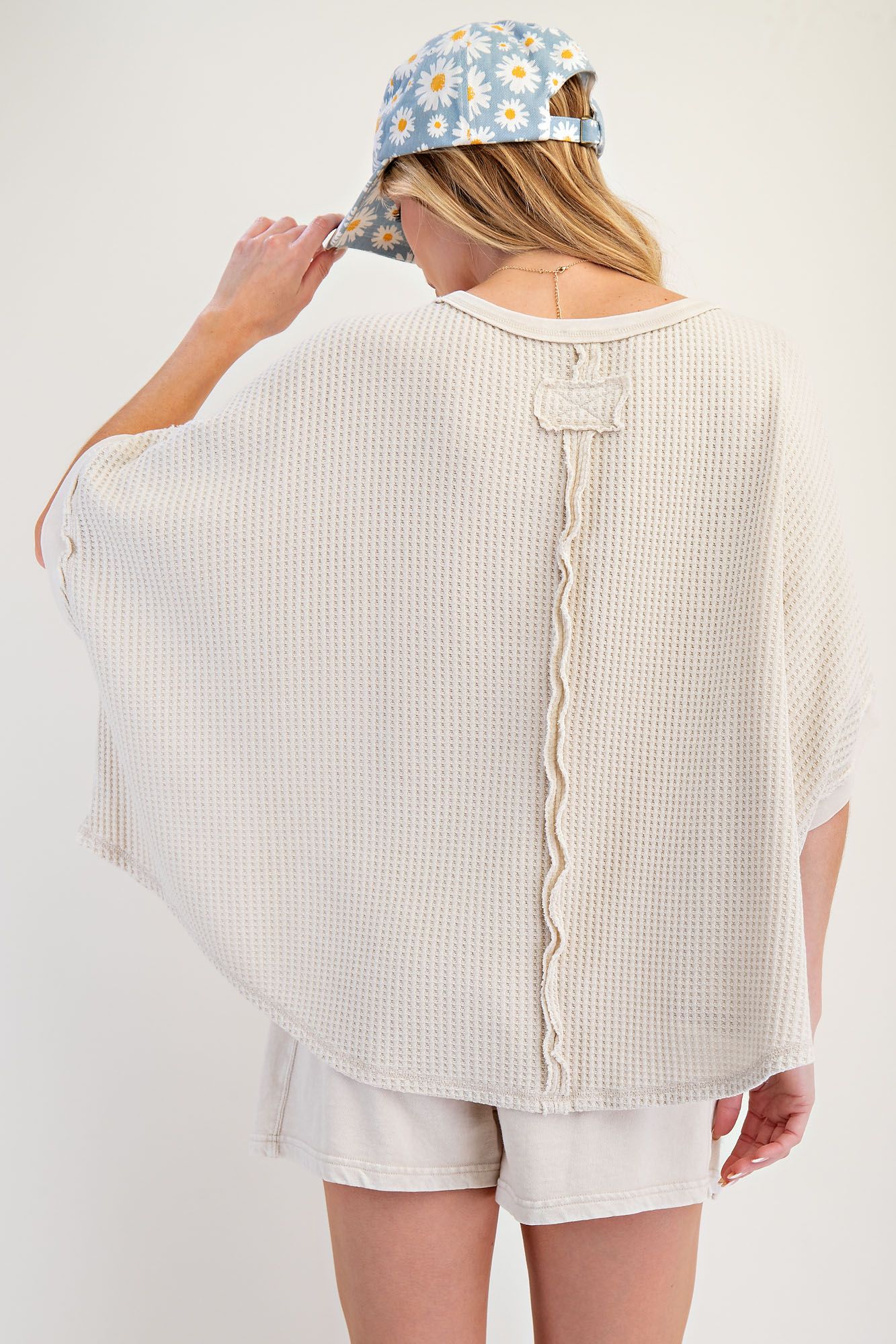 Drew Slouchy Knit Top | Khaki