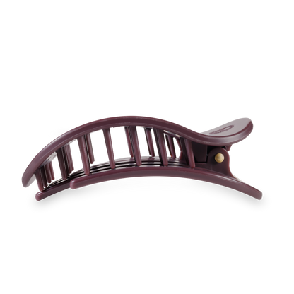 Burgundy Bliss Large Flat Round Hair Clip