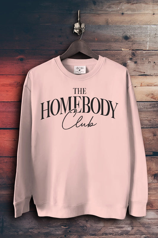 The Homebody Club Sweatshirt | Light Pink