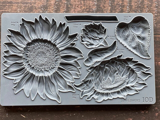IOD Sunflowers Moulds