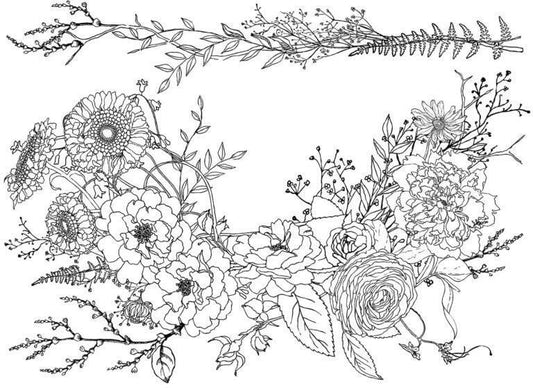 Winter's Song 24x33 Paintable Decor Transfer