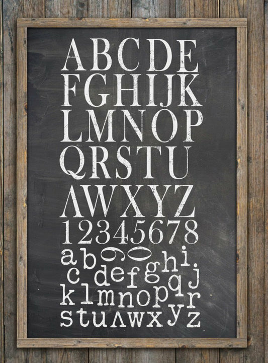 Typesetting 12x12 Decor Stamps