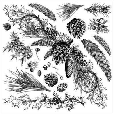 Evergreen 12×12 IOD Stamp