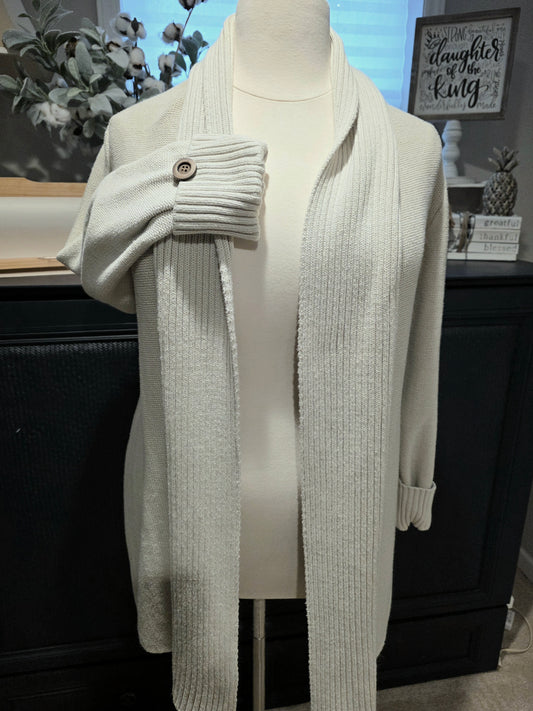 JR-Simply Noelle Cardigan Oatmeal  | 2X