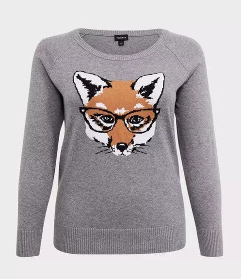 JR-Torrid Fox Raglan Sweatshirt | 3X