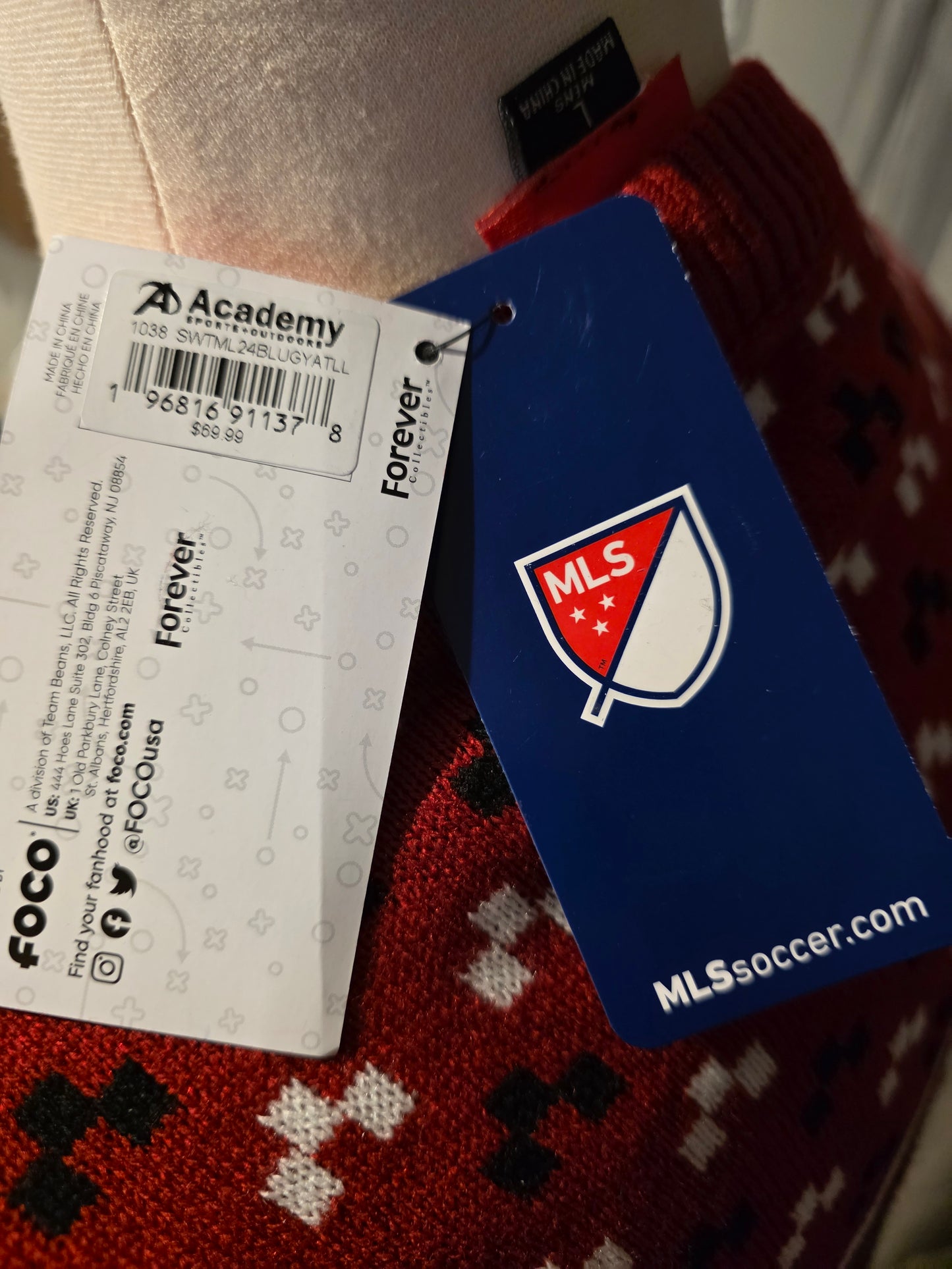 JR-FOCO Men's Candy Cane Sweater | L