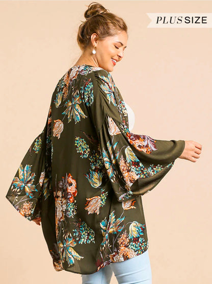 JR-Umgee Floral Kimono | XL/1X