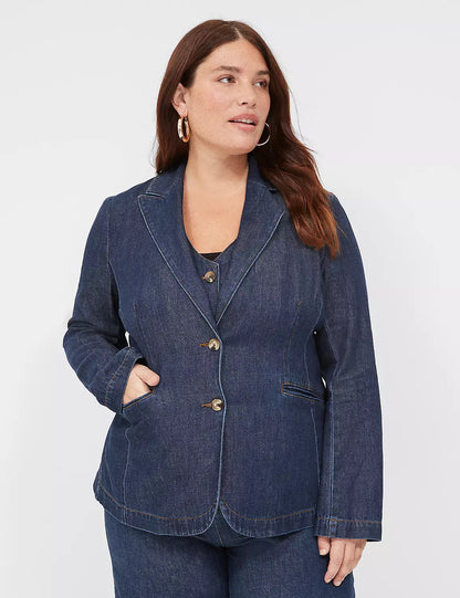 JR-Lane Bryant Dark Denim Suit