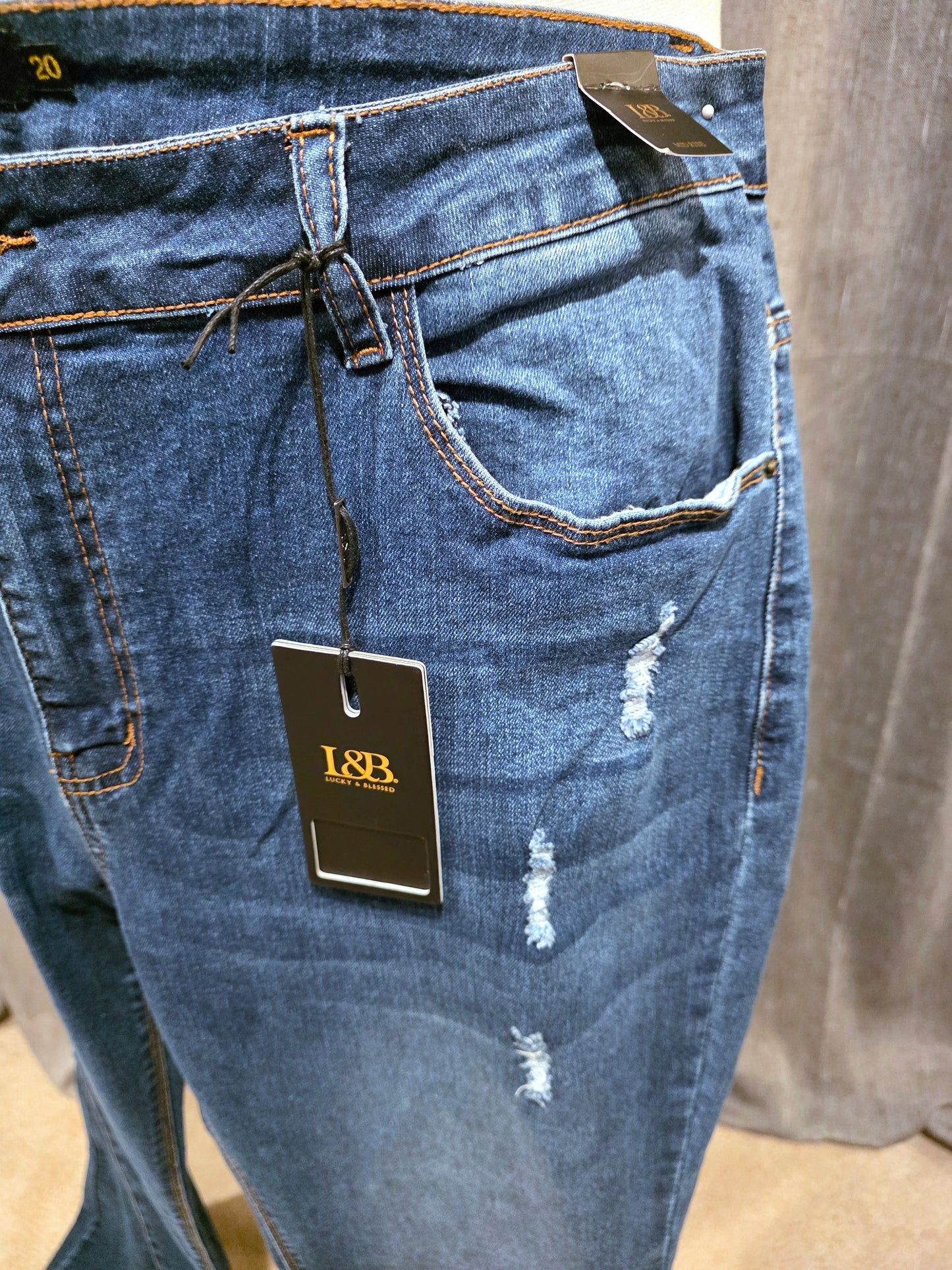 JR-Lucky & Blessed Mid Wash Flare | 20