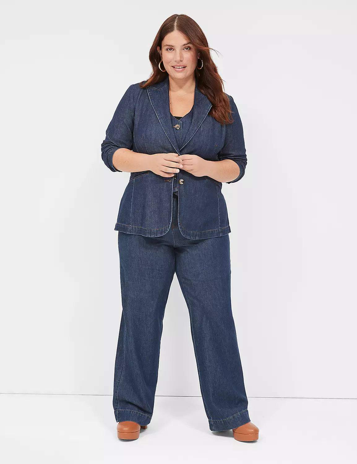 JR-Lane Bryant Dark Denim Suit