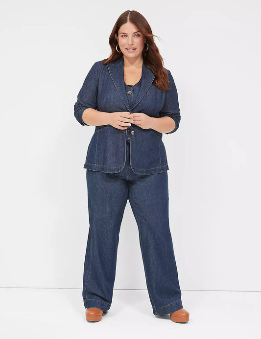 JR-Lane Bryant Dark Denim Suit