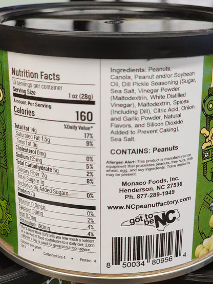 Carolina Peanut Factory Dill Pickle Peanuts - 10 oz Can