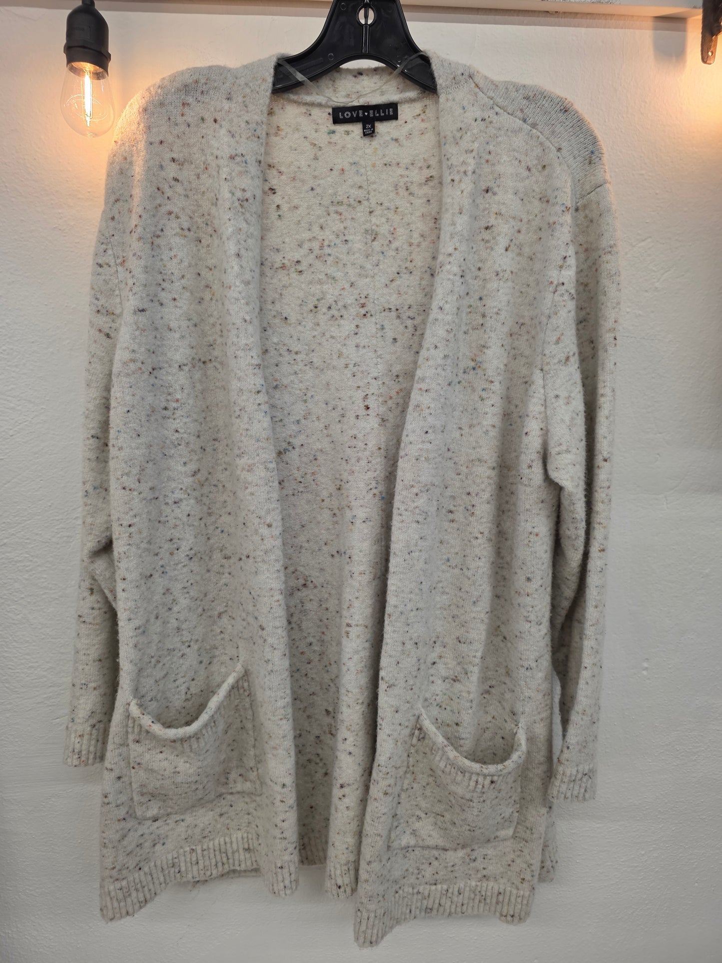 JR - Love-Ellie Confetti Sweater Cardigan | 2XL