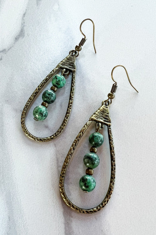 Sherri Earrings | African Turquoise