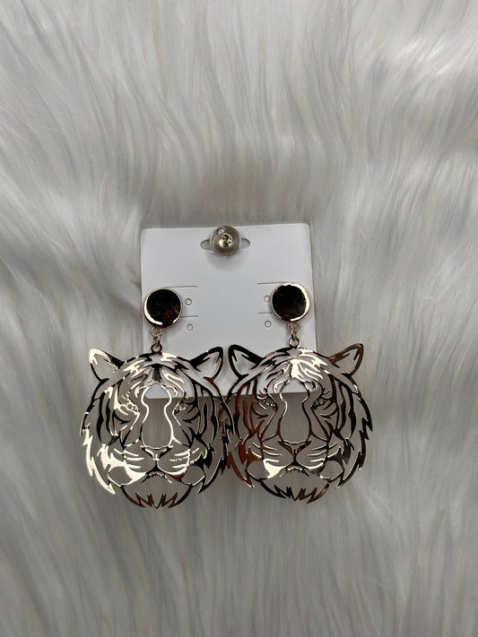 Metal Tiger Earring