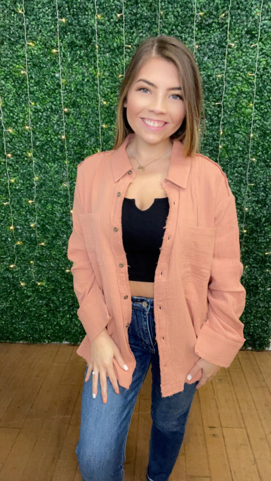 Feel the Breeze Button Up