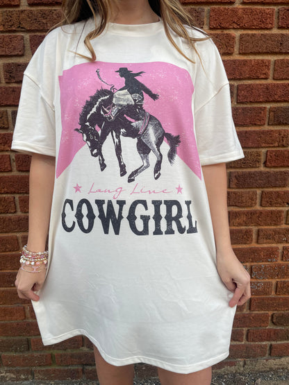 Long Live Cowgirl T-Shirt Dress
