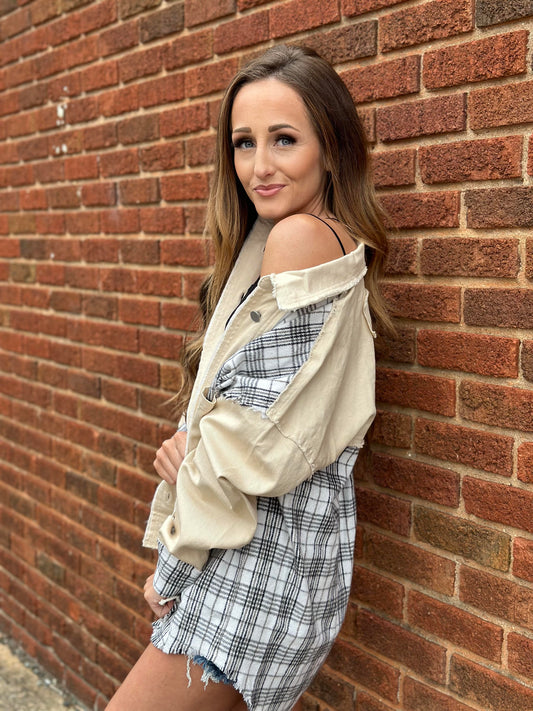 Chillin' in Style Distressed Jacket