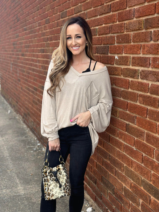 Made With A Purpose V-Neck Top