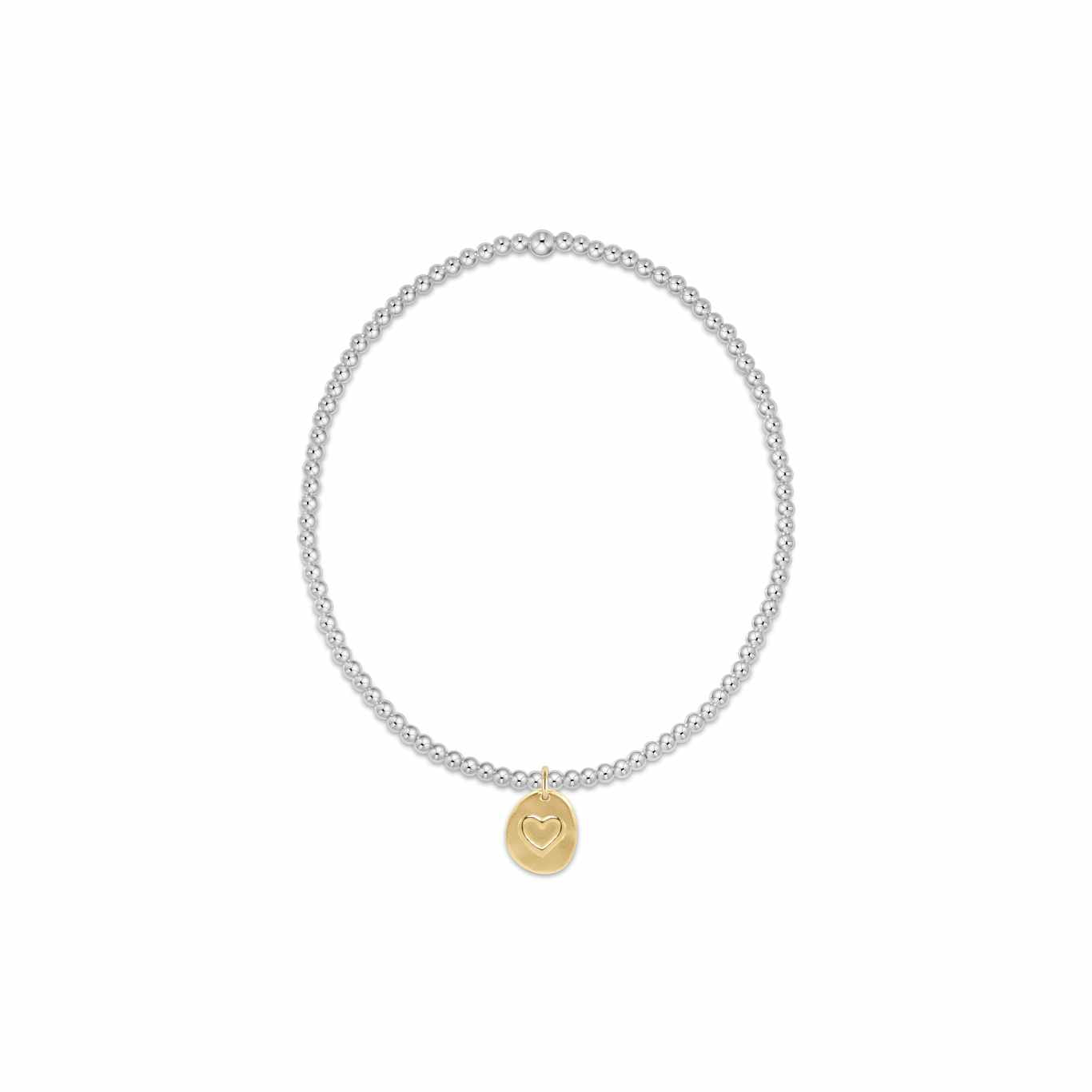 Extends Classic Sterling Mixed Metal 2mm Bead Bracelet (Copy)