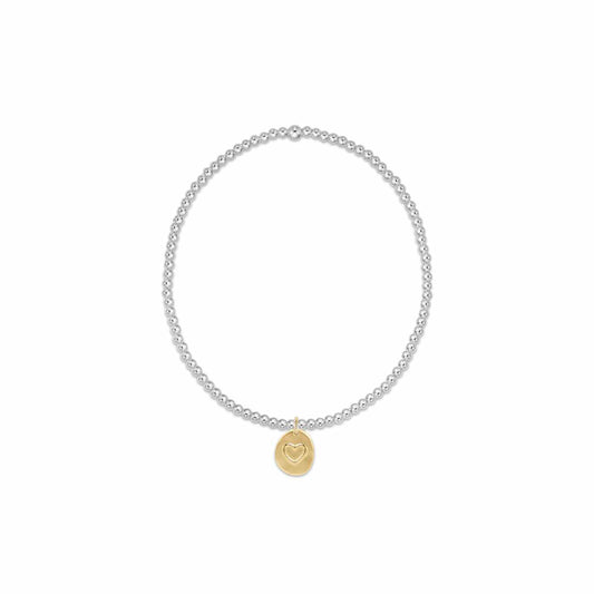 Extends Classic Sterling Mixed Metal 2mm Bead Bracelet (Copy)