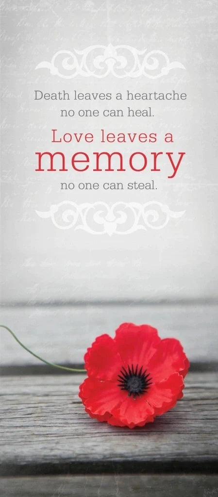 Gray Sympathy- 4x9 Card