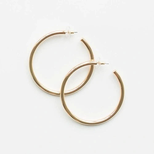 Salem Shiny Gold Earrings